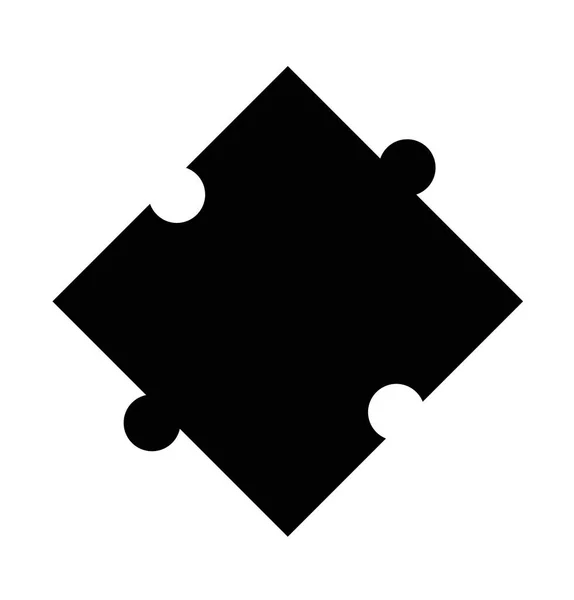 Puzzle ikonra a fehér háttér előtt. puzzle-jel. lapos stílusú. Logo pap — Stock Vector