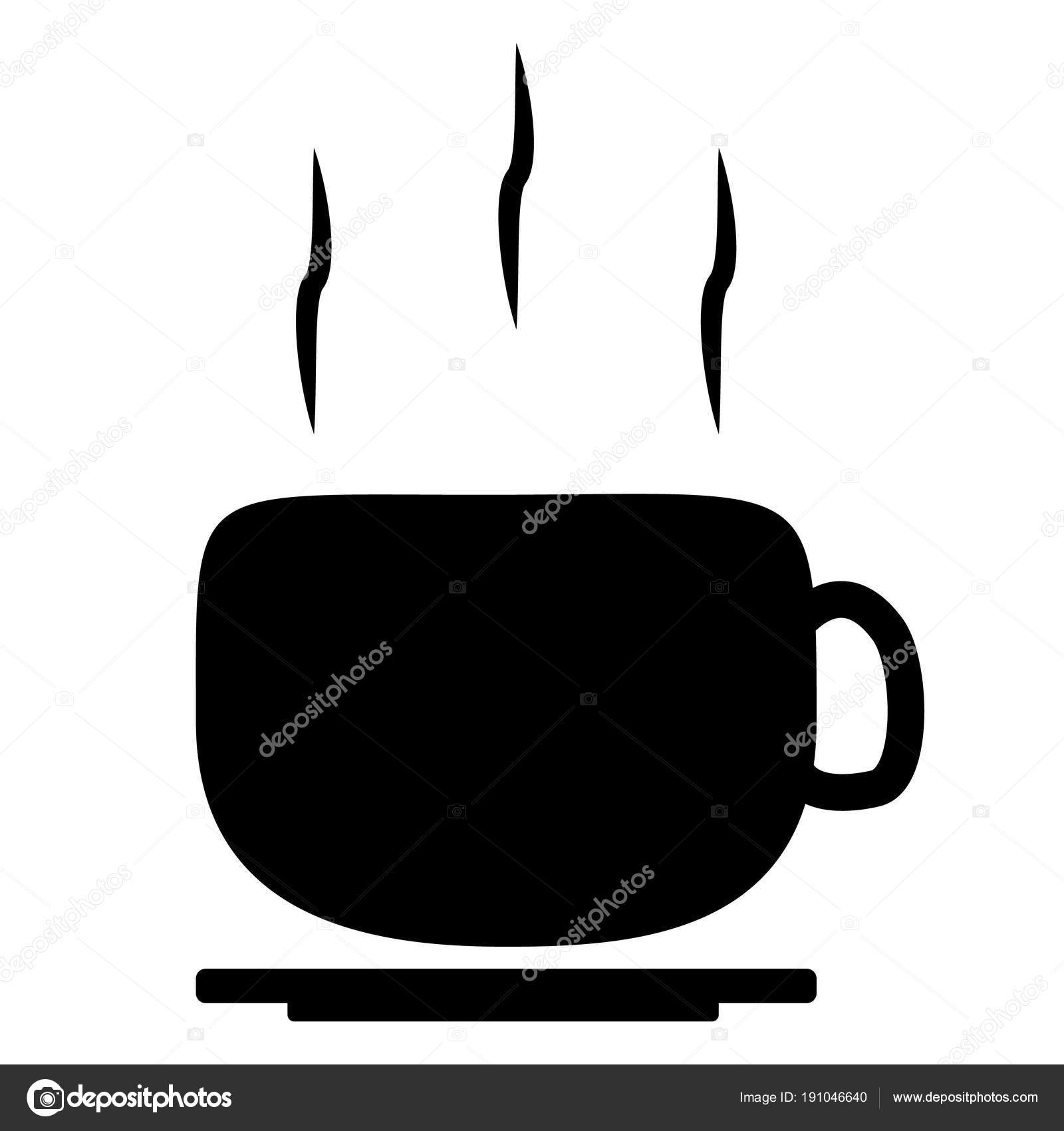 Lunch Break Icon On White Background Coffee Sign Flat Style Stock Vector Lunch Break Icon On White Background Coffee Sign Flat Style Stock Vector