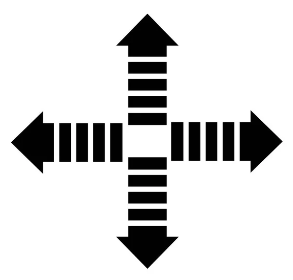 Pfeil-Symbol auf weißem Hintergrund. runter, zurück, weiter, rauf Pfeil-Symbol — Stockvektor
