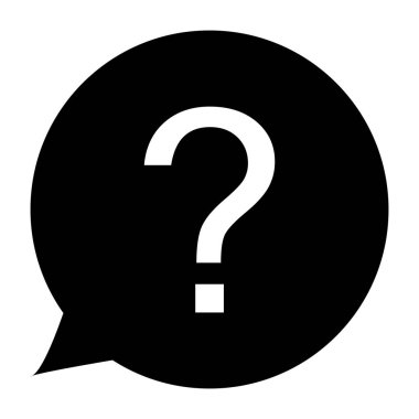 soru simgesi beyaz arka plan üzerinde. soru işareti. düz stil. o