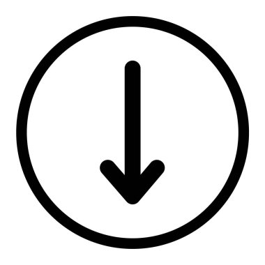 Beyaz arka plan üzerinde ok simgesi. ok işareti. düz stil