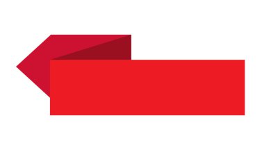 Kırmızı vintage etiketler ve kurdele retro tarzı. Beyaz arkaplanda kırmızı kurdele pankartı