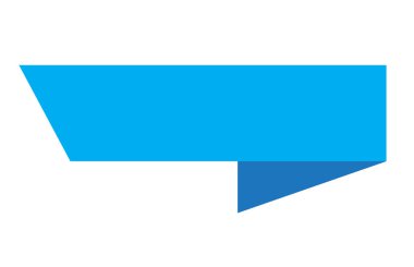 Mavi kurdele pankartı. Beyaz arkaplanda mavi kurdele pankartı.