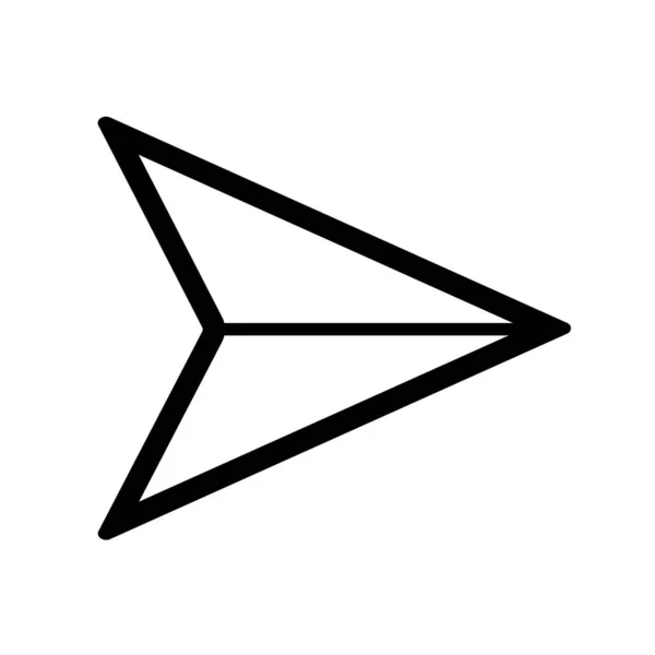 Symbol Auf Weißem Hintergrund Gesendet Flachen Stil Ebenes Linienvektorsymbol — Stockvektor