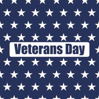 ABD bayrağı seamless modeli. Mavi bir arka plan üzerinde beyaz yıldız. Gaziler günü