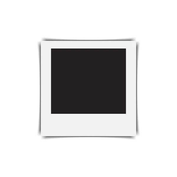 Retro photo frame on a white background. Vector illustration — Διανυσματικό Αρχείο