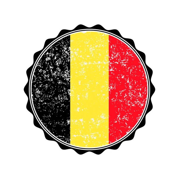 Belgium flag stamp with grunge. Vector illustration — Διανυσματικό Αρχείο