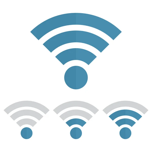 Indicator setul de comunicare wifi. Web router computing și telecomunicații, difuzare maximă digitală liberă și partajare — Vector de stoc