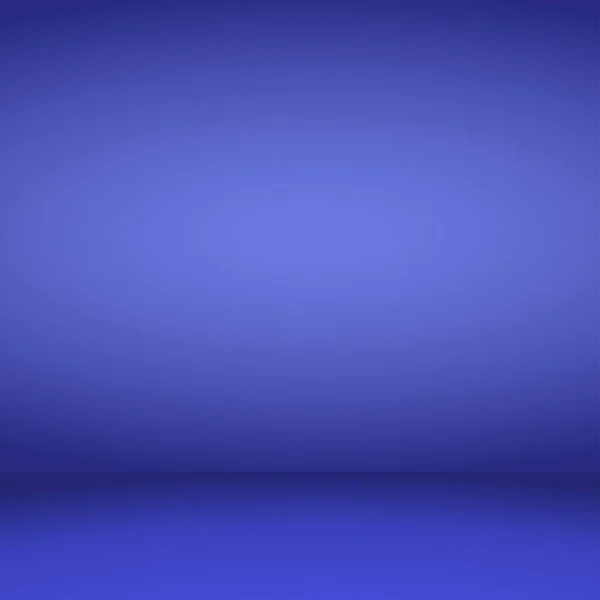 Üres kék stúdió szoba háttere. Vektoros illusztráció — Stock Vector