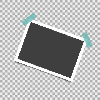 Fotoğraf çerçevesi ile gölge retro. Vektör çizim