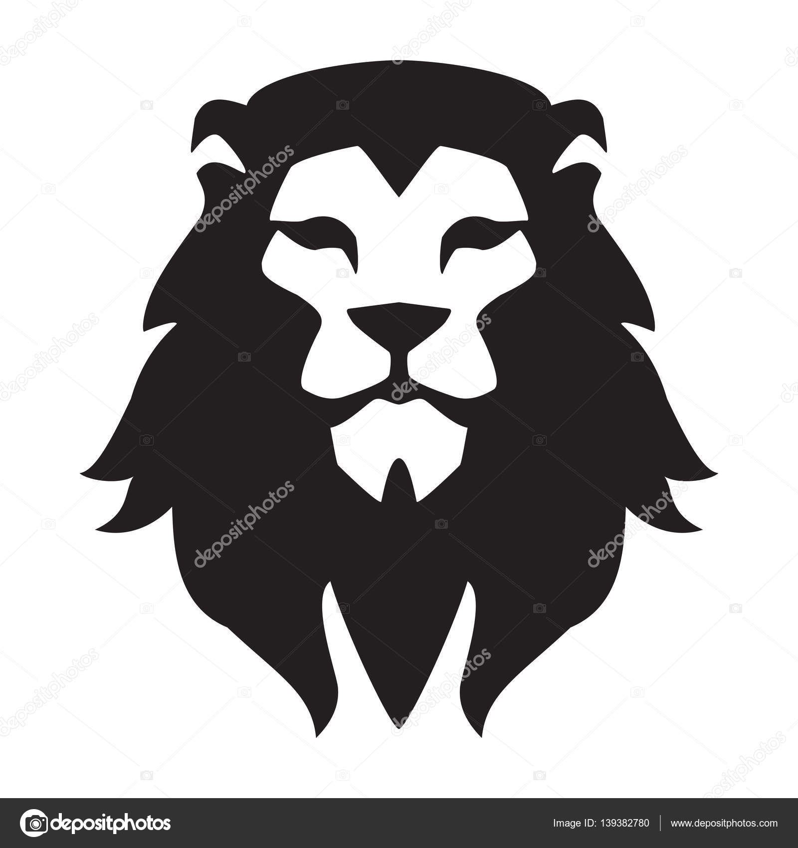 Modèle De Logo Tête De Lion Signe Graphique Du Visage