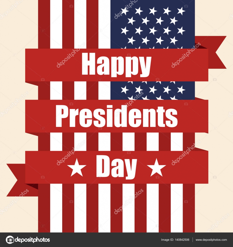 Presidents Day Flag Of Usa With Ribbon Stock Vector C Stas11 140842506