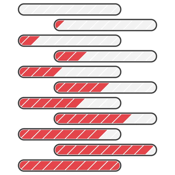 Zestaw z prostej aktualizacji postępu ikona. Ilustracja wektorowa — Wektor stockowy