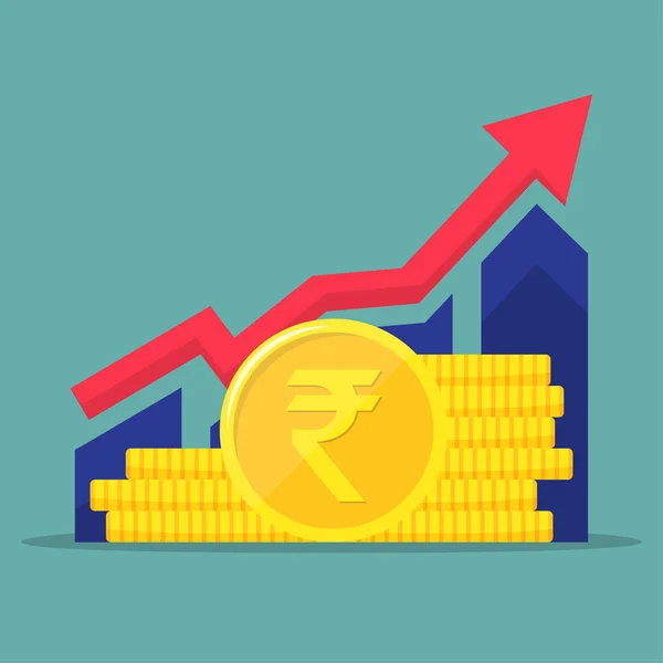 Performance financière, rapport statistique, augmentation de la productivité des entreprises, fonds commun de placement, retour sur investissement, consolidation financière, planification budgétaire, concept de croissance des revenus — Image vectorielle