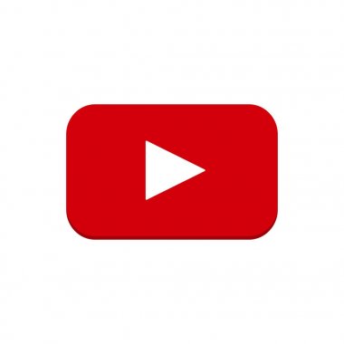 Video oyun. Beyaz zemin üzerine kırmızı düğmeye
