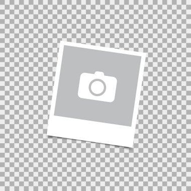 Retro fotoğraf çerçevesi gölgeler. Vektör çizim