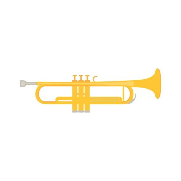 Trumpet icon in a flat design. Vector illustration — Stock Vector