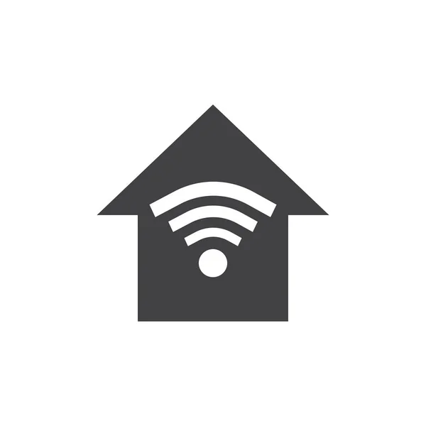 Otthoni Wifi vektor ikon készlet, elszigetelt fehér background. — Stock Vector
