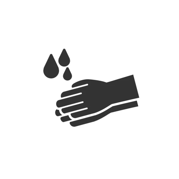 Lave Ícone Mãos Desenho Simples Ilustração Vetorial —  Vetores de Stock