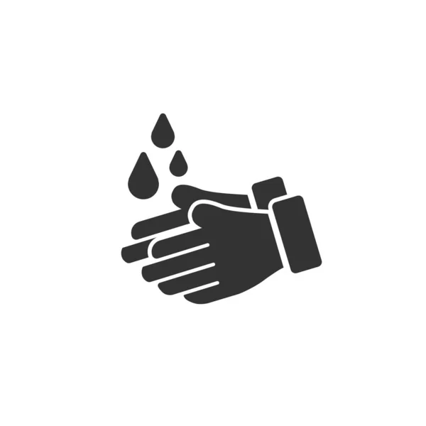 Lave Ícone Mãos Desenho Simples Ilustração Vetorial —  Vetores de Stock