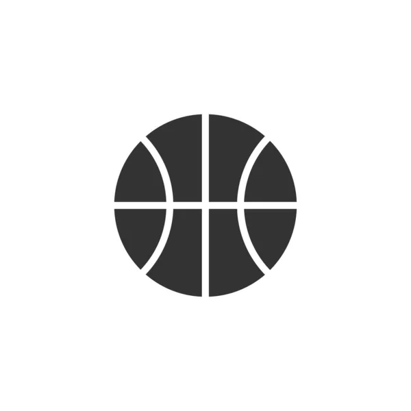 Basketball Ikone Schlichten Design Vektorillustration — Stockvektor