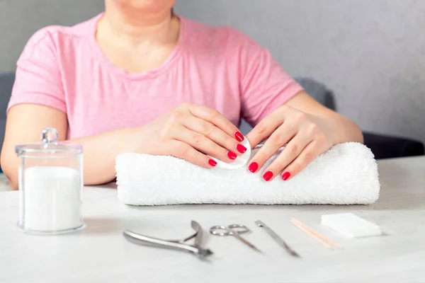 Quarantaine Nagel Carrière Handverzorging Manicure Gereedschap — Stockfoto