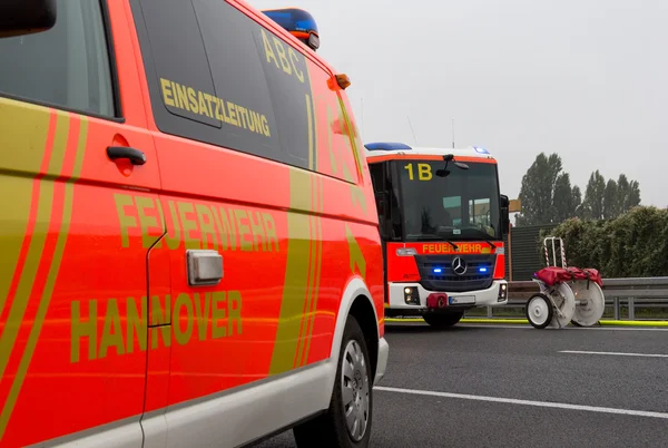 Německá hasičské auto — Stock fotografie