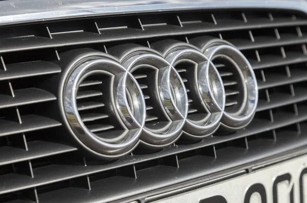 AUDI A 4 stands on a a street in Hannover Royalty Free Stock Images