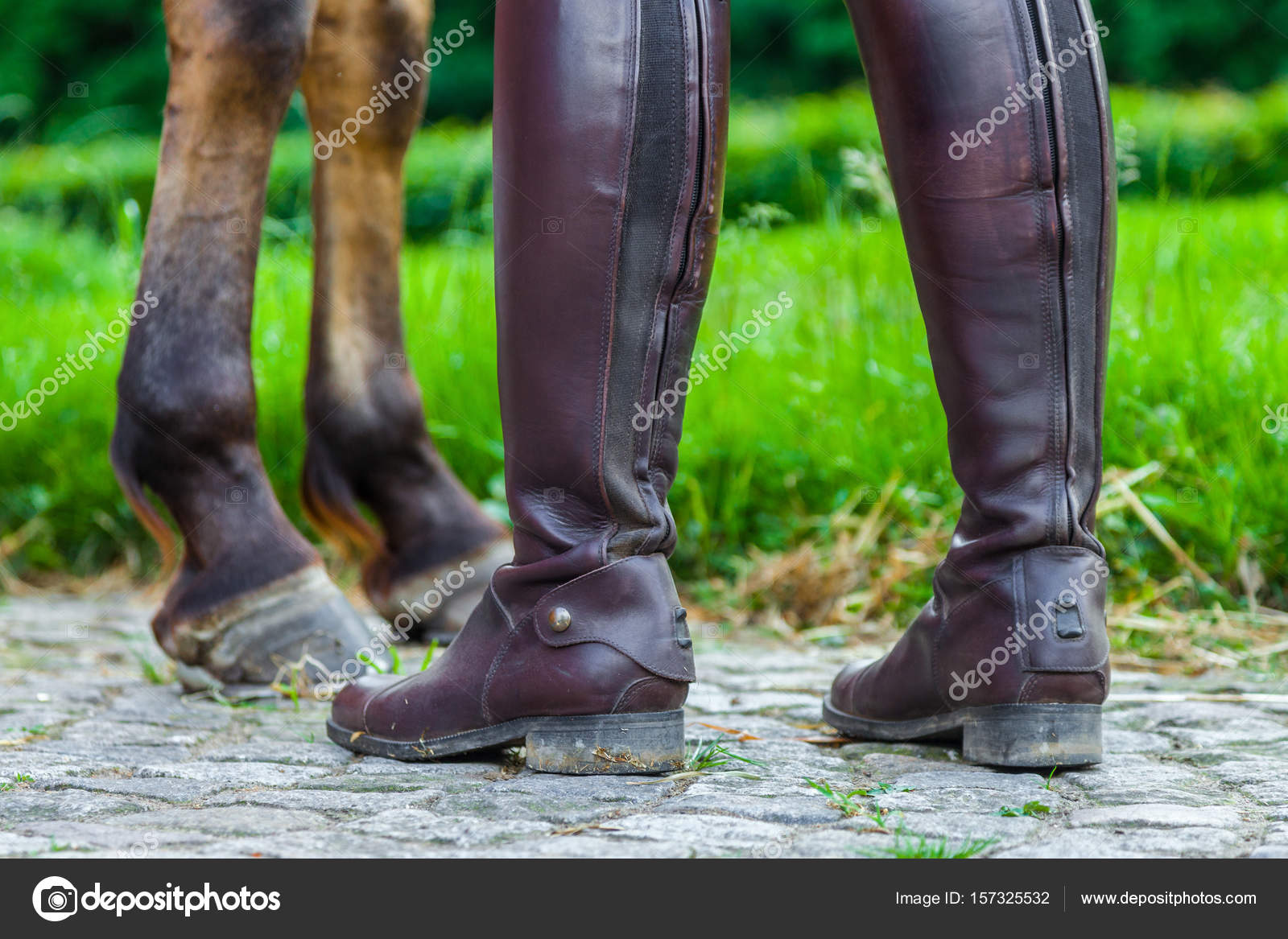 women in riding boots