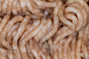 Kıyılmış domuz ve sığır eti closeup