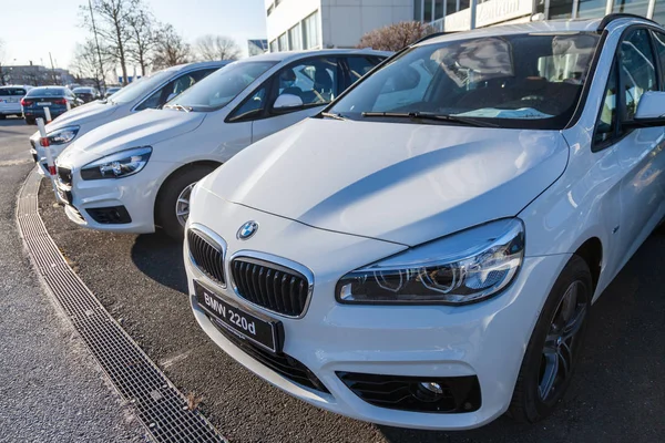 Fuerte Alemania Febrero 2018 Emblema Bmw Coche Bmw Bmw Una — Foto de Stock