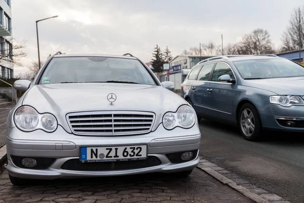Nuernberg Tyskland Mars 2018 Mercedes Benz Bil Står Parkering Rand — Stockfoto