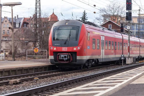 Fuerth Germany Марта 2018 Года Региональный Экспресс Поезд Deutsche Bahn — стоковое фото