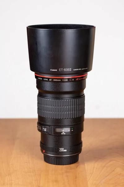 Hanover Alemania Abril 2020 Canon 200Mm Usm Lente Profesional Pie — Foto de Stock