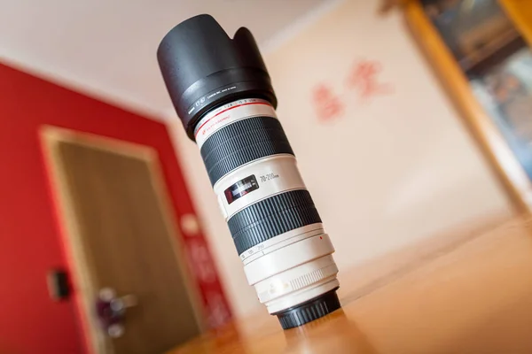 Hanover Alemania Abril 2020 Canon 200Mm Usm Lente Profesional Pie — Foto de Stock