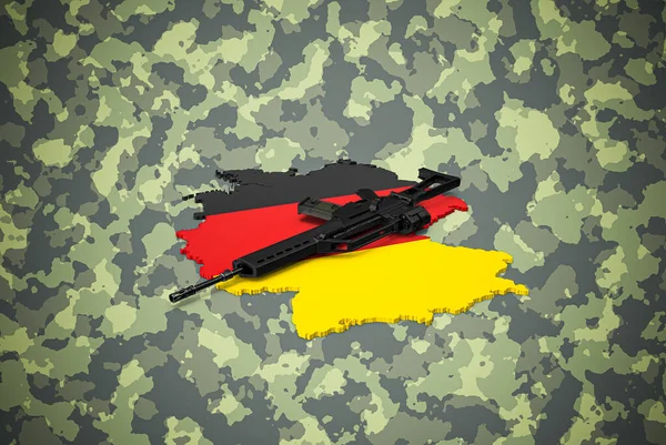 Německý 45Mm Útočná Puška Maskování Pozadí — Stock fotografie
