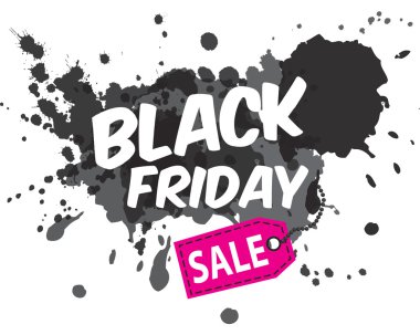 Kara Cuma satış yazıt tasarım şablonu 