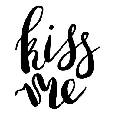 Handdrawn yazı aşk ifade.