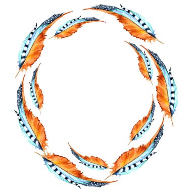 El boyalı suluboya çelenk.