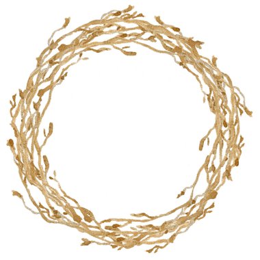 El boyalı suluboya çelenk.