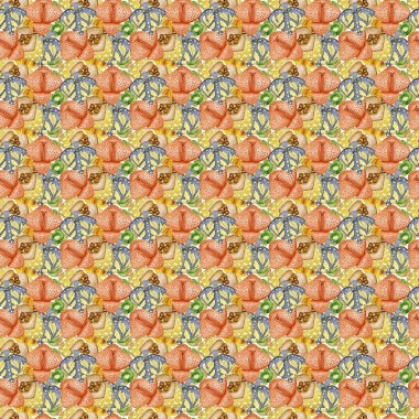 Suluboya succulents, kaktüs ve yaşam taş seamless modeli.