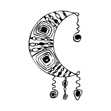 Elle çizilmiş boho doodles