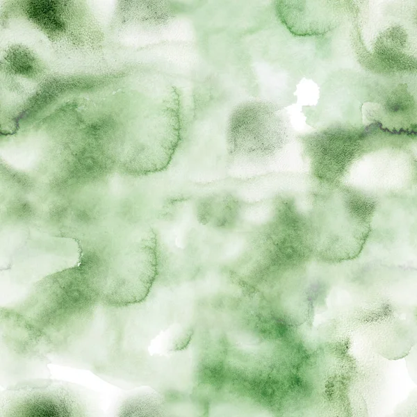 Suluboya el arka plan boyalı. Yeşil doku seamless modeli