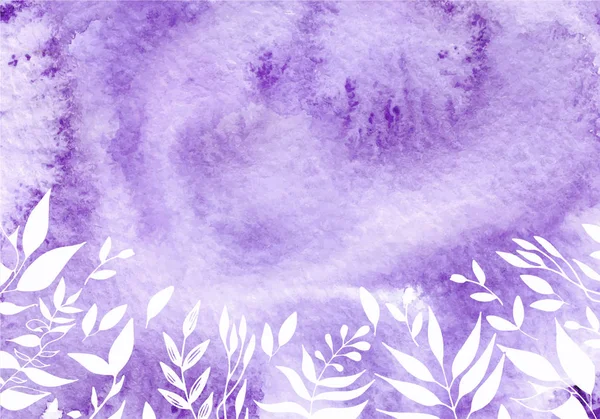 Aquarell ultraviolett, violett abstrakt Hintergrund mit Wasch-Vektorillustration — Stockvektor