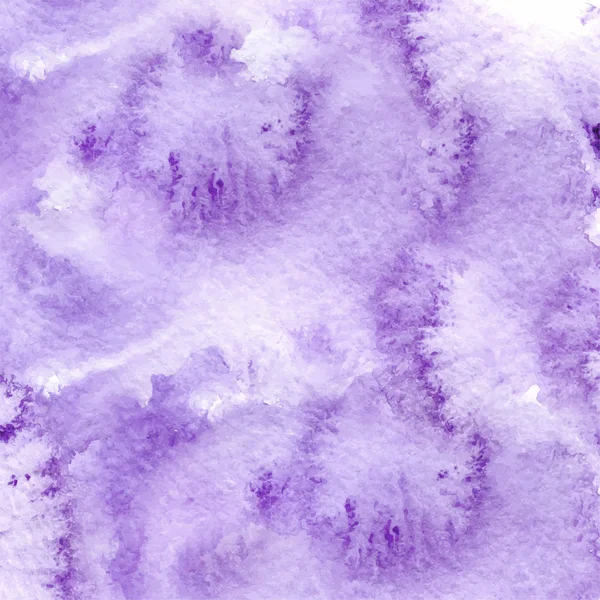 Aquarell ultraviolett, violett abstrakt Hintergrund mit Wasch-Vektorillustration — Stockvektor