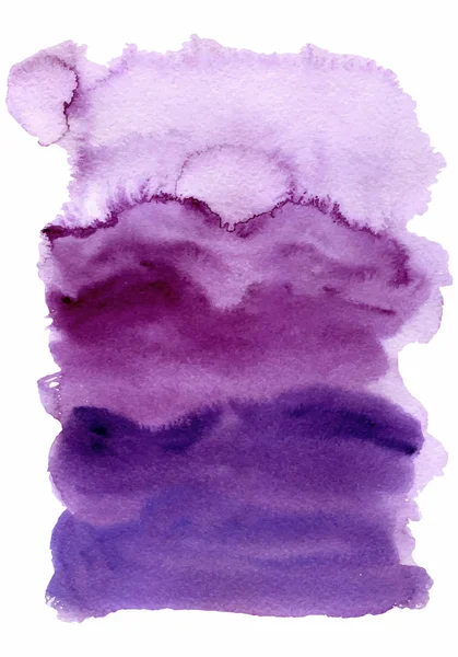 Aquarell ultraviolett, violett abstrakt Hintergrund mit Wasch-Vektorillustration — Stockvektor