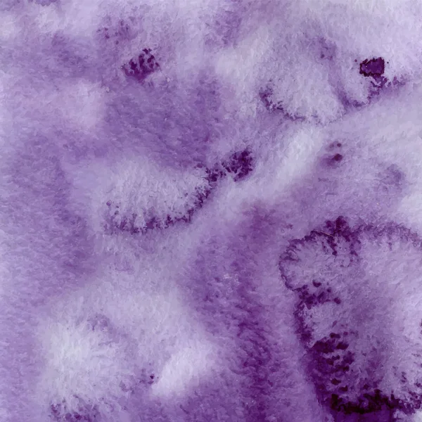 Acquerello ultravioletto, viola sfondo astratto con lavaggi vettoriale illustrazione — Vettoriale Stock