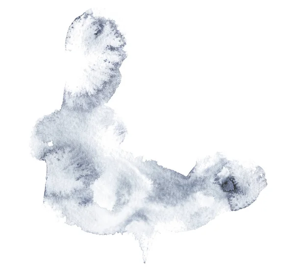 Salpicadura de acuarela sobre fondo blanco. Grunge tinta mancha y gota — Foto de Stock