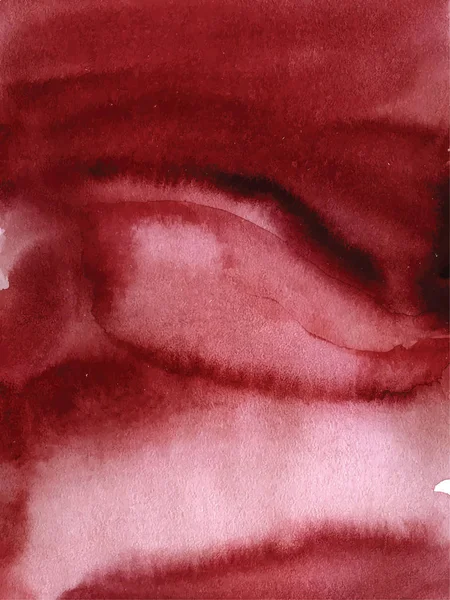 Акварельний бордовий фон Ручна намальована текстура ombre — стоковий вектор