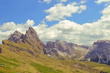 Seceda dağın Dolomites İtalya